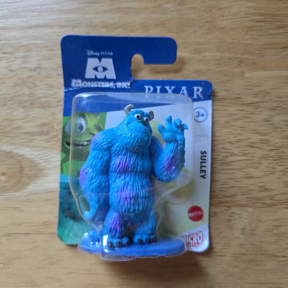Disney Pixar Monsters Inc Sulley Mini Figure 2022 Mattel‎ Micro Collection